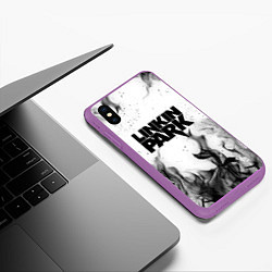 Чехол iPhone XS Max матовый LINKIN PARK, цвет: 3D-фиолетовый — фото 2