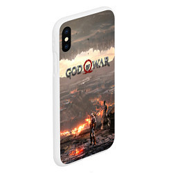 Чехол iPhone XS Max матовый GOD OF WAR, цвет: 3D-белый — фото 2