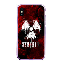 Чехол iPhone XS Max матовый STALKER 2, цвет: 3D-сиреневый