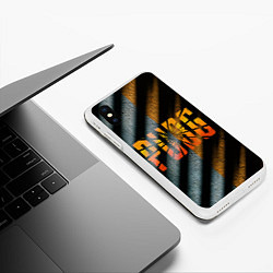 Чехол iPhone XS Max матовый PUBG - Королевская битва, цвет: 3D-белый — фото 2