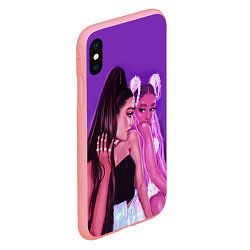 Чехол iPhone XS Max матовый Ariana Grande Ариана Гранде, цвет: 3D-баблгам — фото 2