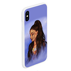 Чехол iPhone XS Max матовый Ariana Grande Ариана Гранде, цвет: 3D-белый — фото 2