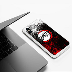 Чехол iPhone XS Max матовый KIMETSU NO YAIBA, цвет: 3D-белый — фото 2