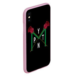 Чехол iPhone XS Max матовый Пайтон Мурмайер, цвет: 3D-розовый — фото 2