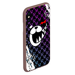 Чехол iPhone XS Max матовый MONOKUMA, цвет: 3D-коричневый — фото 2