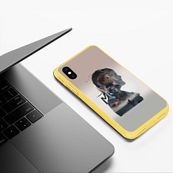 Чехол iPhone XS Max матовый Death Stranding, цвет: 3D-желтый — фото 2