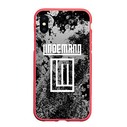 Чехол iPhone XS Max матовый LINDEMANN, цвет: 3D-красный