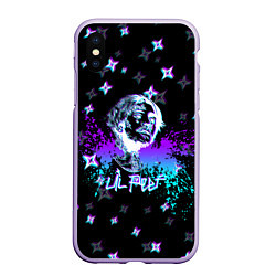 Чехол iPhone XS Max матовый LIL PEEP, цвет: 3D-светло-сиреневый