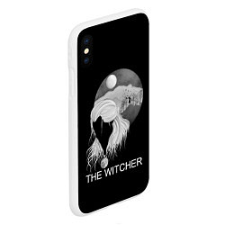 Чехол iPhone XS Max матовый The Witcher, цвет: 3D-белый — фото 2