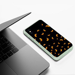 Чехол iPhone XS Max матовый Банана, цвет: 3D-салатовый — фото 2