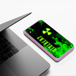 Чехол iPhone XS Max матовый STALKER 2, цвет: 3D-сиреневый — фото 2