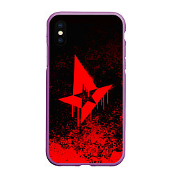 Чехол iPhone XS Max матовый ASTRALIS, цвет: 3D-фиолетовый