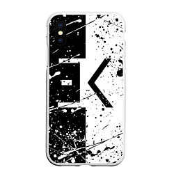 Чехол iPhone XS Max матовый ЕГОР КРИД цвета 3D-белый — фото 1