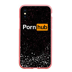 Чехол iPhone XS Max матовый PornHub, цвет: 3D-баблгам