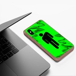 Чехол iPhone XS Max матовый BILLIE EILISH, цвет: 3D-коричневый — фото 2