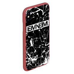 Чехол iPhone XS Max матовый Eminem, цвет: 3D-красный — фото 2