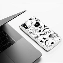 Чехол iPhone XS Max матовый LIL PEEP, цвет: 3D-белый — фото 2