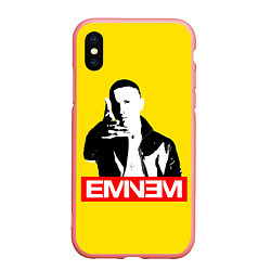 Чехол iPhone XS Max матовый Eminem, цвет: 3D-баблгам