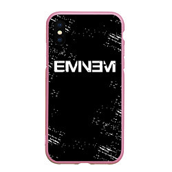 Чехол iPhone XS Max матовый EMINEM, цвет: 3D-розовый