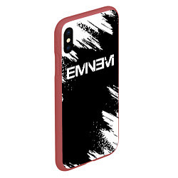 Чехол iPhone XS Max матовый EMINEM, цвет: 3D-красный — фото 2