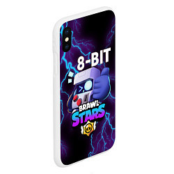 Чехол iPhone XS Max матовый Brawl Stars 8-BIT, цвет: 3D-белый — фото 2