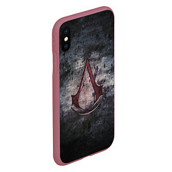 Чехол iPhone XS Max матовый Assassin’s Creed, цвет: 3D-малиновый — фото 2