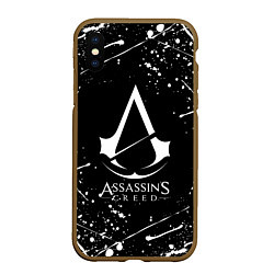 Чехол iPhone XS Max матовый ASSASSINS CREED, цвет: 3D-коричневый