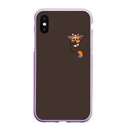 Чехол iPhone XS Max матовый League of Legends, цвет: 3D-сиреневый