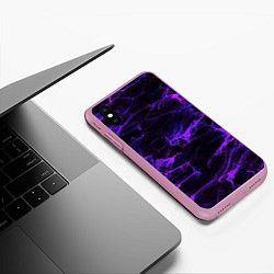 Чехол iPhone XS Max матовый Текстуры, цвет: 3D-розовый — фото 2