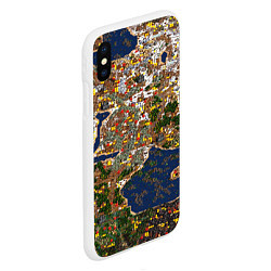 Чехол iPhone XS Max матовый Герои 3 Карта, цвет: 3D-белый — фото 2