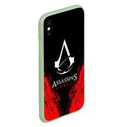 Чехол iPhone XS Max матовый Assassin’s Creed, цвет: 3D-салатовый — фото 2