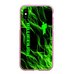 Чехол iPhone XS Max матовый BILLIE EILISH, цвет: 3D-розовый