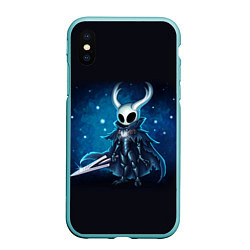 Чехол iPhone XS Max матовый Hollow Knight, цвет: 3D-мятный