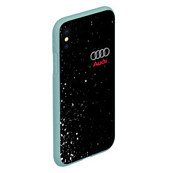Чехол iPhone XS Max матовый AUDI, цвет: 3D-мятный — фото 2
