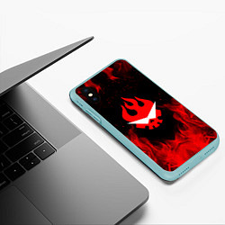 Чехол iPhone XS Max матовый GURREN LAGANN, цвет: 3D-мятный — фото 2