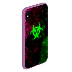 Чехол iPhone XS Max матовый NCoV, цвет: 3D-фиолетовый — фото 2