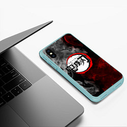 Чехол iPhone XS Max матовый KIMETSU NO YAIBA, цвет: 3D-мятный — фото 2