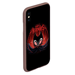 Чехол iPhone XS Max матовый Hollow Knight, цвет: 3D-коричневый — фото 2