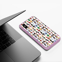 Чехол iPhone XS Max матовый Моя Геройская Академия, цвет: 3D-сиреневый — фото 2