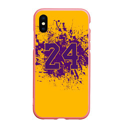 Чехол iPhone XS Max матовый Kobe Bryant, цвет: 3D-баблгам