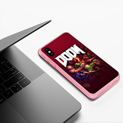 Чехол iPhone XS Max матовый Doom, цвет: 3D-баблгам — фото 2