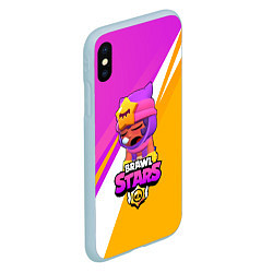 Чехол iPhone XS Max матовый Brawl stars Sandy, цвет: 3D-голубой — фото 2