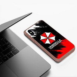 Чехол iPhone XS Max матовый UMBRELLA CORP, цвет: 3D-коричневый — фото 2