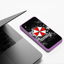 Чехол iPhone XS Max матовый UMBRELLA CORP, цвет: 3D-фиолетовый — фото 2