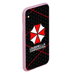 Чехол iPhone XS Max матовый UMBRELLA CORP, цвет: 3D-розовый — фото 2