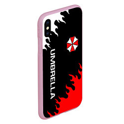 Чехол iPhone XS Max матовый UMBRELLA CORP, цвет: 3D-розовый — фото 2