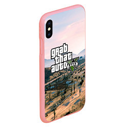 Чехол iPhone XS Max матовый Grand Theft Auto 5, цвет: 3D-баблгам — фото 2