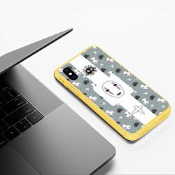 Чехол iPhone XS Max матовый Аниме Унесенные призраками, цвет: 3D-желтый — фото 2