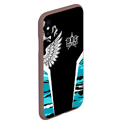 Чехол iPhone XS Max матовый ВВС России Камуфляж, цвет: 3D-коричневый — фото 2