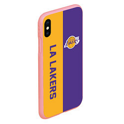 Чехол iPhone XS Max матовый LA LAKERS, цвет: 3D-баблгам — фото 2